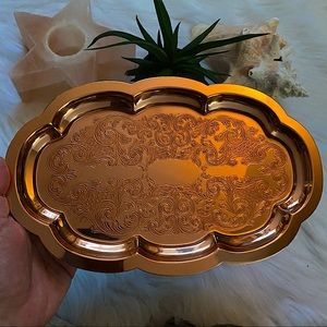 Gorgeous Vintage Copper Craft Guild Trinket Tray